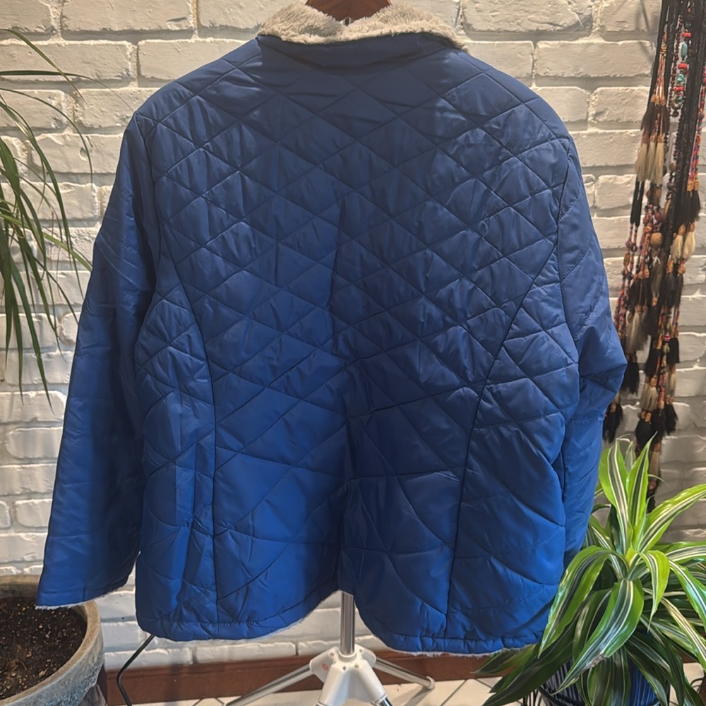 Free Country Women's Royal Blue Quilted  Jacket - Picture 4 of 4